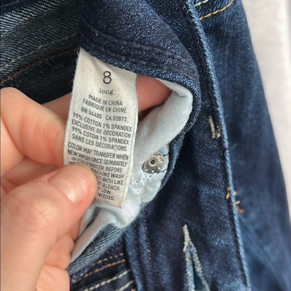 American Eagle Outfitters Low Rise Slim Bootcut Women's Blue Jeans - Picture 4 of 7